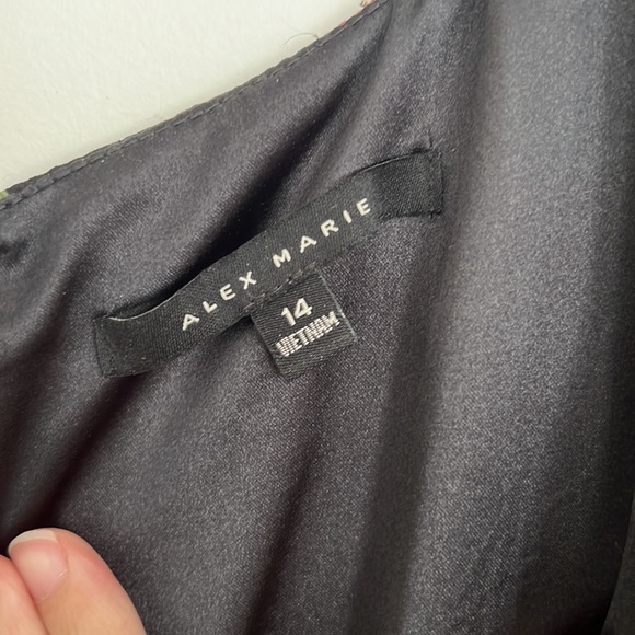 Alex Marie maternity dress- fall/winter floral print- worn once! Size 14 - Picture 3 of 5